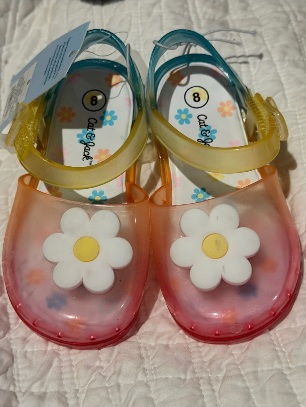 Toddler Multicolored Flower Laney Jelly Sandals